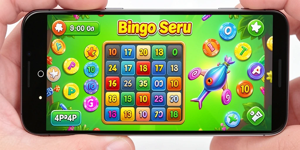 Tampilan gameplay seru dalam aplikasi Bingo 4P4P.