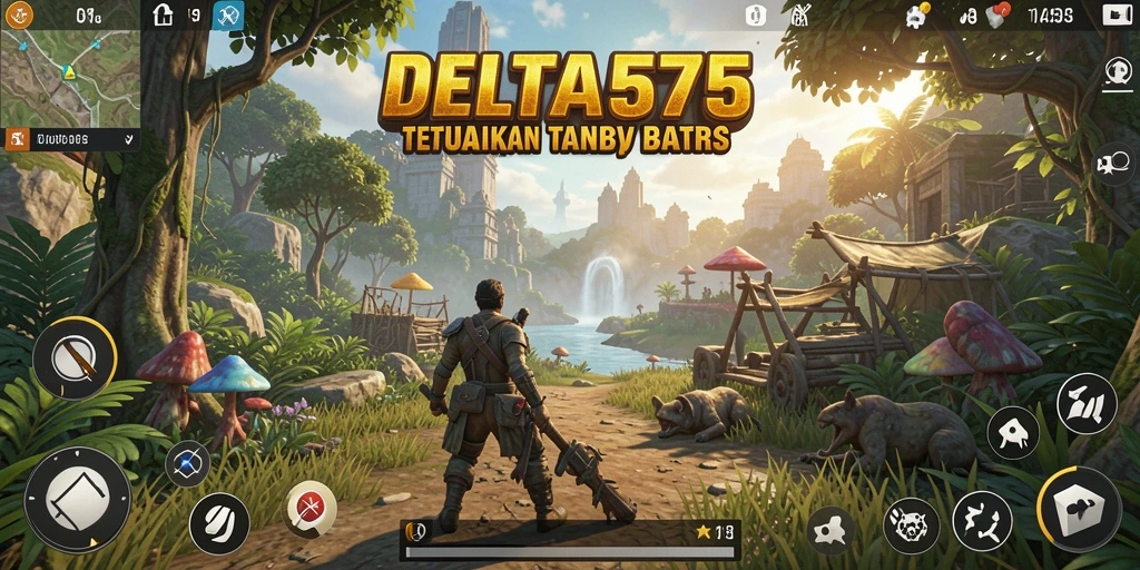 Tangkapan layar <strong>DELTA575</strong> menampilkan eksplorasi dunia terbuka yang menakjubkan.
