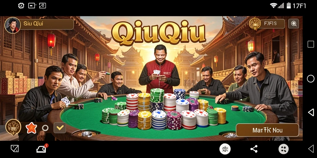 Screenshot dari gameplay QiuQiu F7F7 yang seru dan menegangkan.