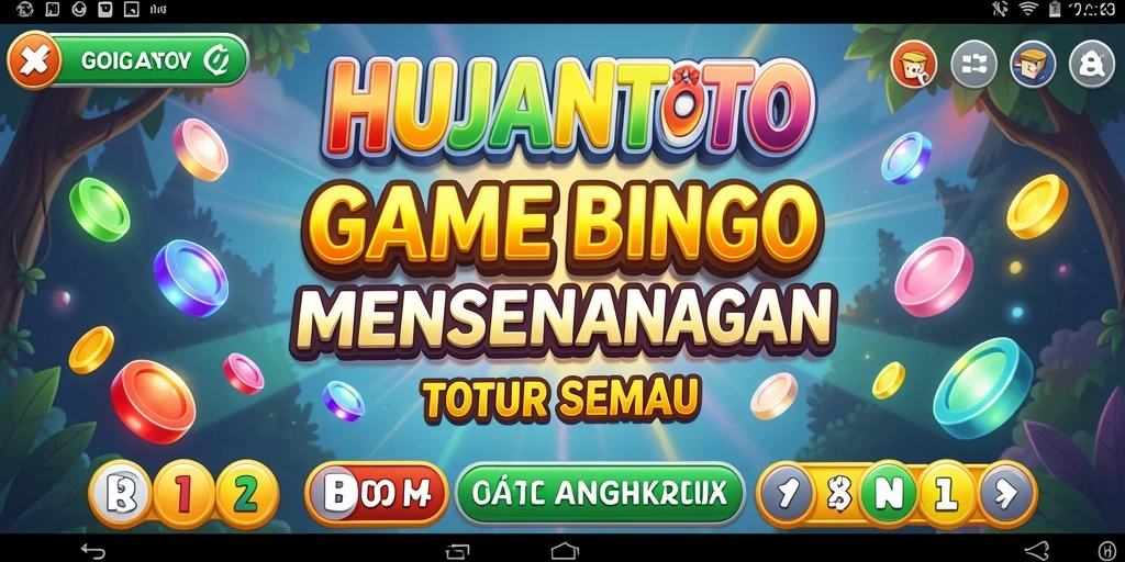 Tampilan gameplay seru dari HUJANTOTO yang menonjol.
