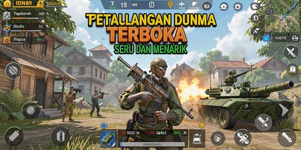 Tangkapan layar IDN89 menunjukkan suasana dunia terbuka yang luas dan menawan.