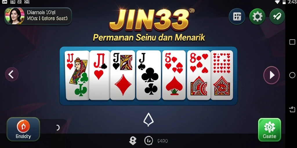 Tampilan seru gameplay Domino JIN33 yang penuh warna.
