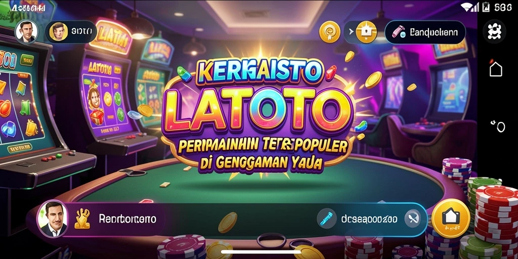 Tampilan permainan LATOTO yang menarik dan mendebarkan.
