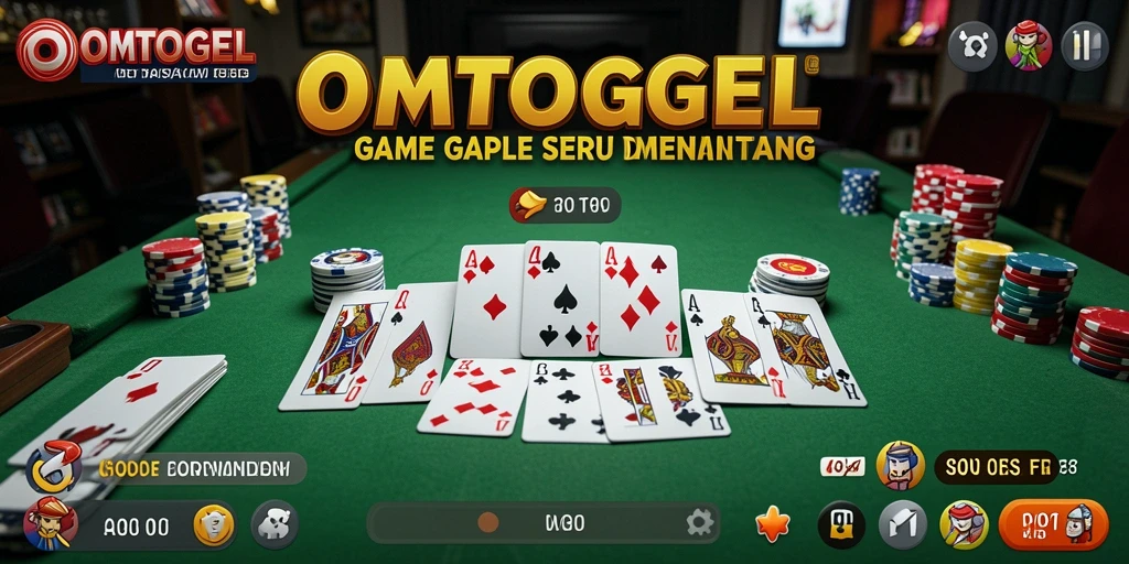 Tampilan gameplay Gaple yang menarik dan interaktif.
