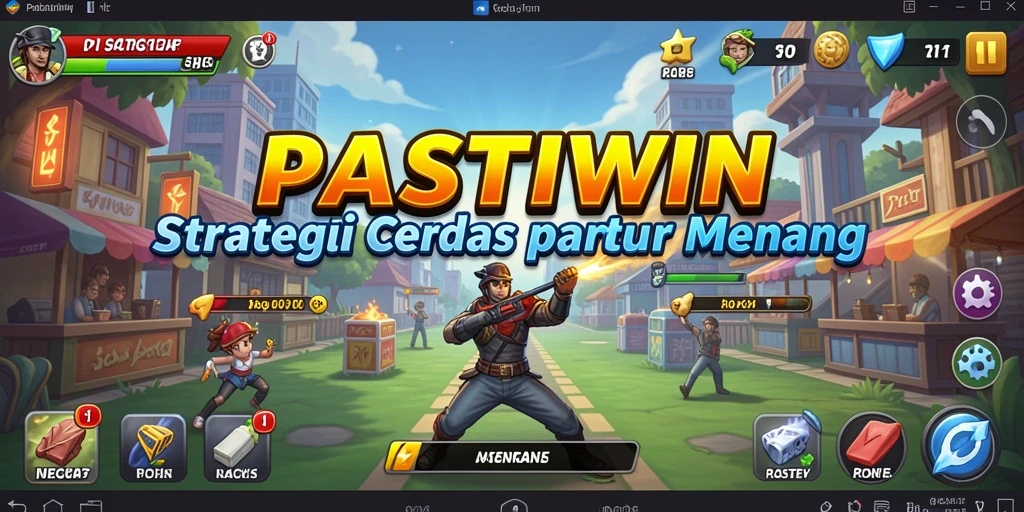 Tampilan gameplay PASTIWIN yang menarik dan mendebarkan.