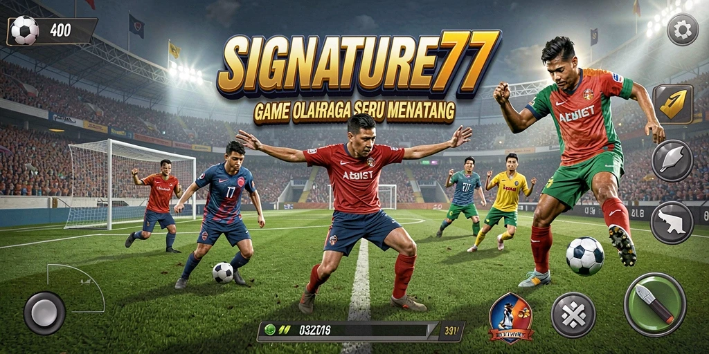 Tampilan gameplay seru dari SIGNATURE77 dengan berbagai olahraga di dalamnya.