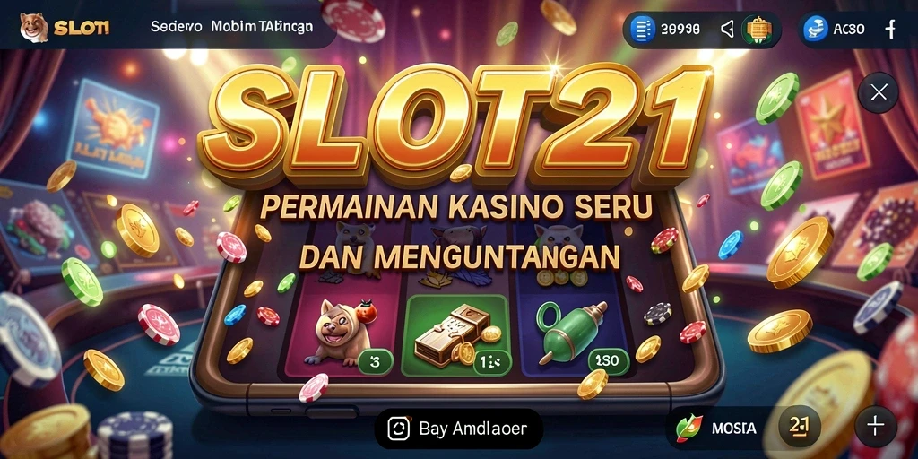Screenshot permainan SLOT21 menampilkan aksi seru di mesin slot.