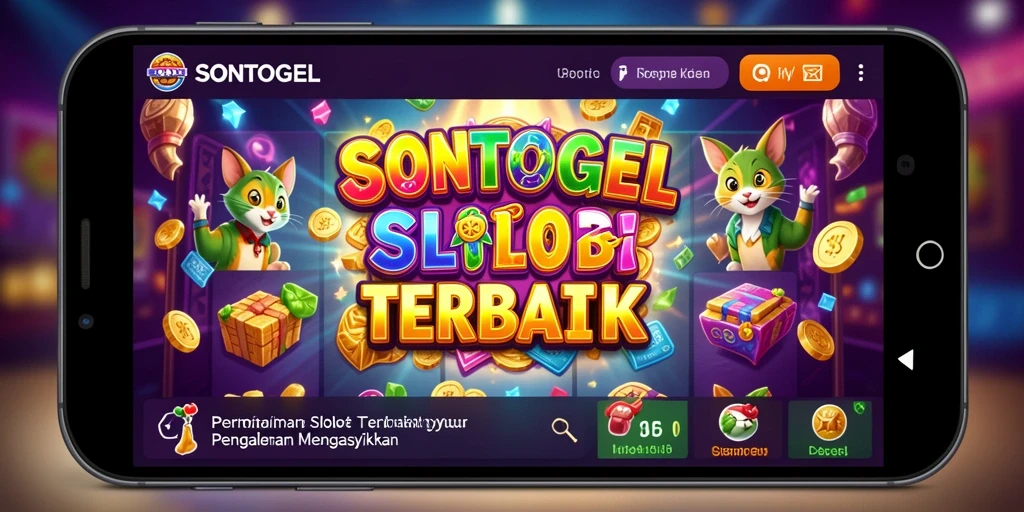 Tampilan gameplay menarik dari SONTOGEL yang penuh warna dan efek menawan.