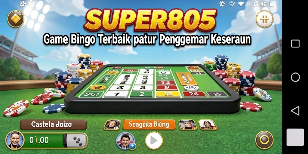 Tampilan gameplay <strong>SUPER805</strong> dengan suasana Bingo yang menyenangkan.
