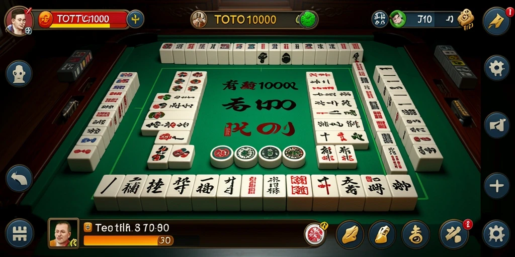 Tampilan gameplay Mahjong yang menarik dan menantang di TOTO1000.