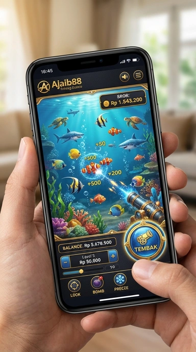 Screenshot antarmuka pengguna aplikasi ajaib88 yang intuitif.